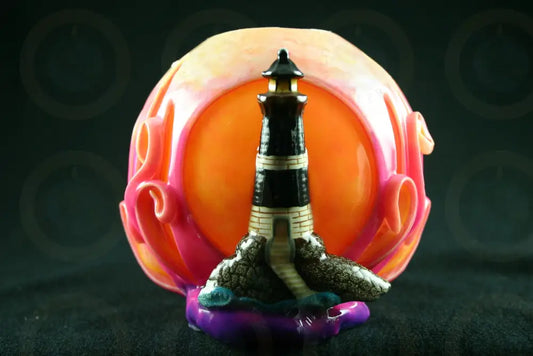 Lighthouse Orange Sunset Candle